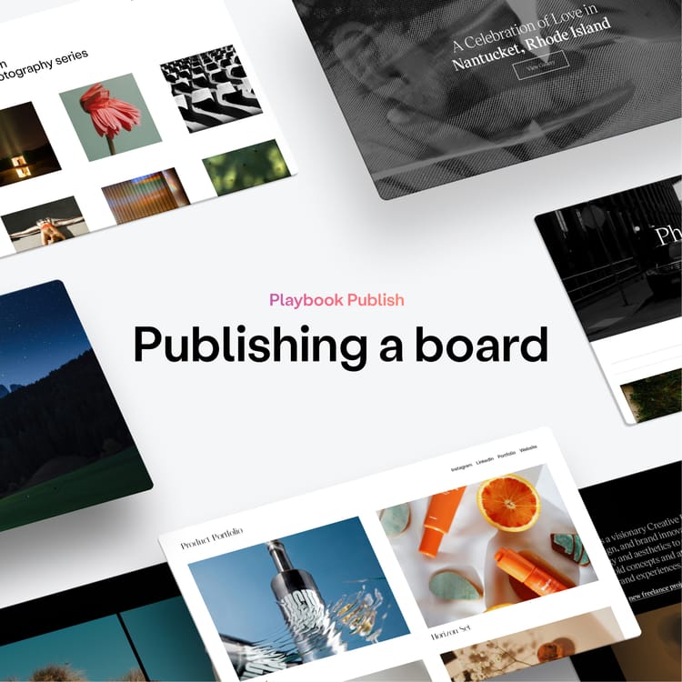 Publishing a board